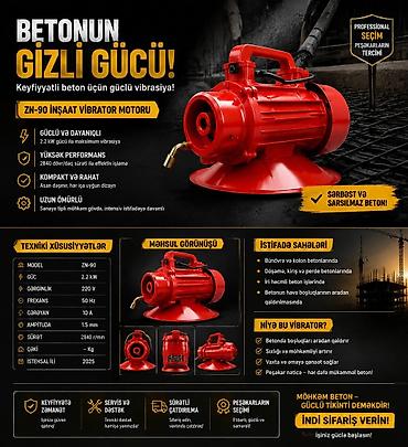 Alətlər: ZN-90 İnşaat Vibrator Mühərriki – betonun gizli gücü Güclü və — 1