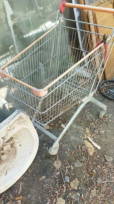 Metal market səbəti - Material: sinklənmiş polad tor konstruksiya -