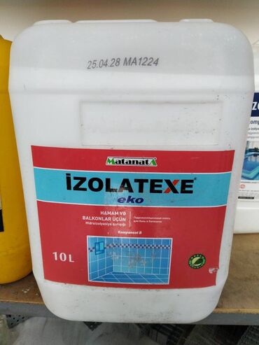 Digər lak-boya məhsulları: İZOLATEXE eko Marka: Matanat A Tutumu: 10 litr Təyinatı: Hamam və lalafo.az -da Digər lak-boya məhsulları: İZOLATEXE eko Marka: Matanat A Tutumu: 10 litr Təyinatı: Hamam və