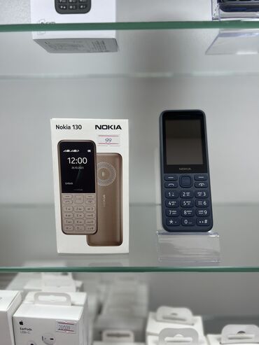 nokia 3500: Nokia 130, 4 GB, rəng - Göy, Zəmanət, Düyməli, İki sim kartlı