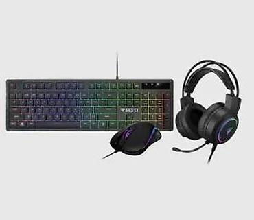 Druga oprema za računare i laptopove: GAMDIAS POSEIDON E3 – 3‑u‑1 gejming set (tastatura + miš + slušalice) — 15