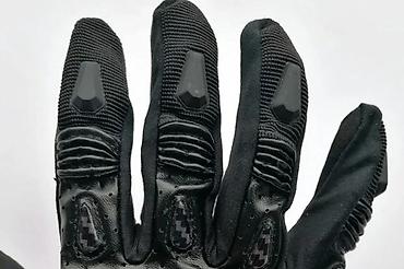 Oprema za bicikliste: Motociklističke zaštitne rukavice – crne, duge - Ojačani štitnici na — 6