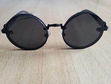 heart diffraction glasses: Okrugle sunčane naočare – retro/steampunk stil - Tamno siva/crna — 10