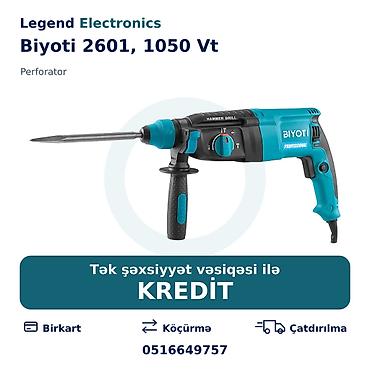 kreditle drel: Elan başlığı: Perforator Biyoti 2601, 1050 Vt Elan mətni: - — 1