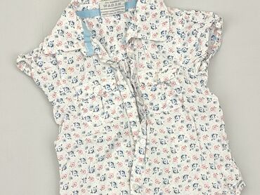 koszula krótki rękaw: Shirt 2-3 years, condition - Very good, pattern - Print, color - White