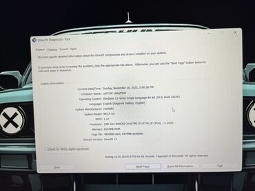 Huawei: Intel Core i3, 8 GB, 16 " — 4