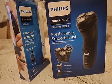philips uz qirxan: PHILIPS AquaTouch Shaver 1000 + Philips Nosetrimmer NT1000 dəsti - — 3