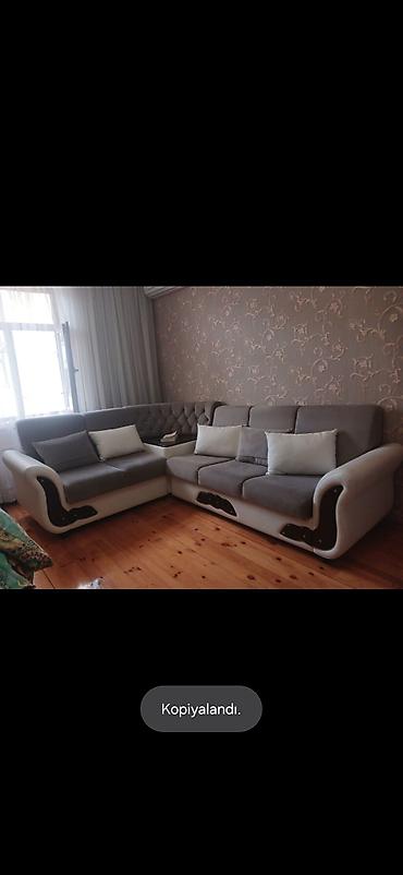 divan cay evi ucun: Künc divan 450₼. Açılır baza yoxdur. Ölçü -2.17/2.79 Ünvan Xırdalan — 1