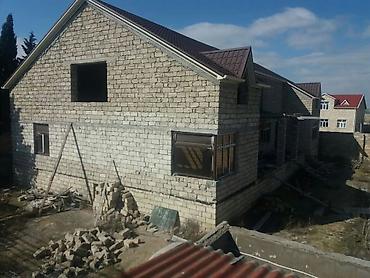 130 kv.m sahəli, 6 otaqlı həyət evi - Daş konstruksiyalı, layihə -