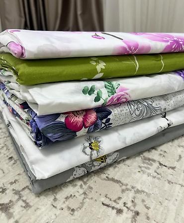 bed sheets: Постельное бельё 1спалка 350сом 2 спалка 450сом (комплект) - — 5