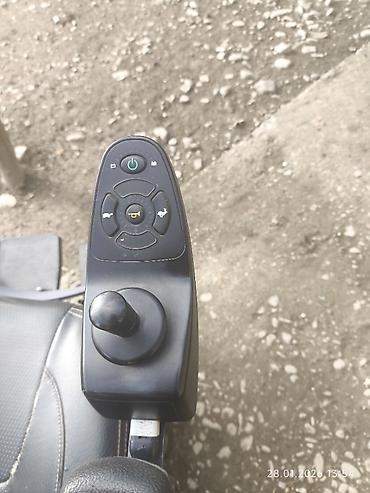 Digər tibbi məhsullar: Elektron motorlu əlil arabası Araba ilk özümdə olub. Akmulyatoru — 1