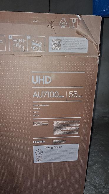 samsung 21s: Samsung UHD TV AU7100, 55" (138 sm) -sadece klaraq ekranin deywmey — 4