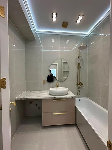 Продажа квартир: 2 комнаты, 69 м², Асанбай мкр Элитка, 9 этаж, Дизайнерский ремонт — 6