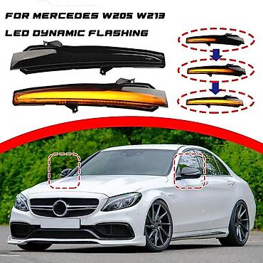 avtosalon 222: Mercedes W205, Mercedes W213, Mercedes W222" güzgü dönmə işığı Şəhər — 5