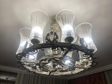 Çaydanlar: Çılçıraq, 7 lampa, Metal