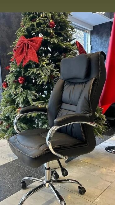 Ofis və oyun kresloları: Yeni, Təkərli, Qolları tənzimlənir, Dəri — 13