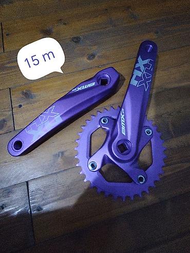 velo home: Velosiped hissələri və aksesuarları - BMX krank dəsti: bənövşəyi — 1