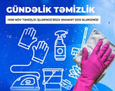 Xadimələr, təmizlikçilər: Xadimə tələb olunur, 30-45 yaş, 6 ildən artıq təcrübə, Dəyişən qrafik, Gündəlik ödəniş