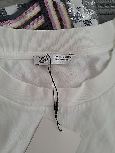 pull and: Мужская футболка, L, XL, 2XL, Zara, Новый, цвет - Белый, Самовывоз, Платная доставка — 4