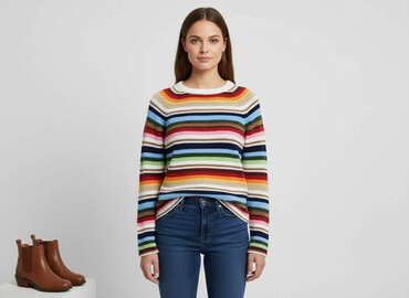 sweter ralph z misiem: Derek Heart, Sweter damski, rozmiar L