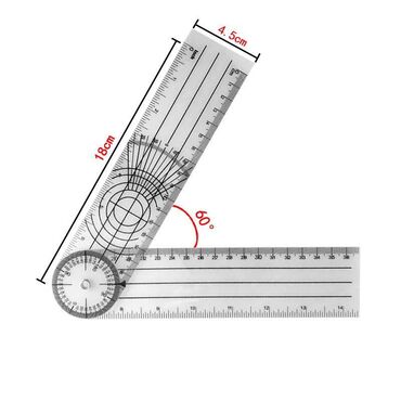 Башка инструменттер: Угломер, вращающаяся линейка. Для точного измерения угла наклона