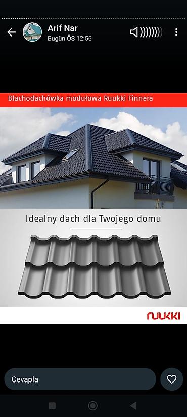 Təmir və tikinti: Metal dam örtükləri və profnastil panellər Məhsul çeşidi: - Monterrey — 4