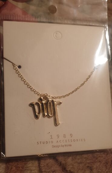 dior labelo: Pendant necklace, Material: Stainless steel