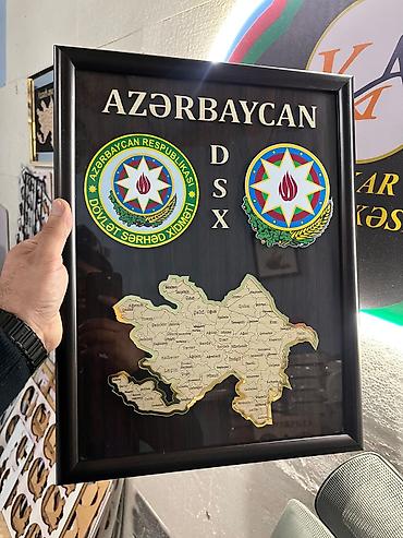 Məişət məhsulları: Azerbaycan mövzulu dekorativ tablo - Çərçivəli dizayn: qara rəngli — 3