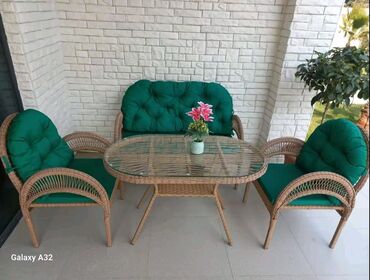 Bağ divan və kreslo dəstləri: Yeni, 2 kreslo, Divan, Metal, Azərbaycan — 11