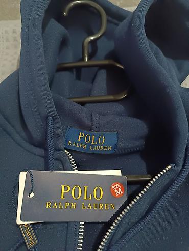 белые мужские джемперы: Мужская толстовка, Ralph Lauren, M, цвет - Синий — 3