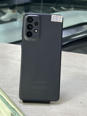 самунг: Samsung Galaxy A73 5G, Колдонулган, 128 ГБ, түсү - Кара, 1 SIM, 2 SIM