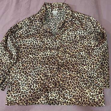 Alt paltarı: Leopard naxışlı atlas pijama dəsti - 2 hissə: uzunqol düyməli köynək — 4