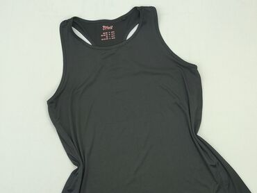 czarne t shirty damskie ze złotym nadrukiem: T-shirt, Crivit Sports, M (EU 38), condition - Very good