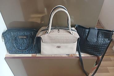 michael kors: Qadın çantaları dəsti – 3 ədədi 10azn - Qara parça/eko–dəri qarışığı — 1
