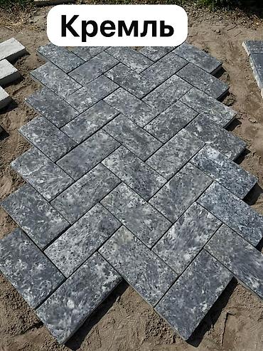Тротуарная плитка: Под мрамор брусчатка под мрамор Бишкек изготливается из белого цемента — 7