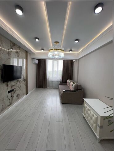 продается однокомнатная квартира аламедин 1: 3 комнаты, 75 м², Элитка, 4 этаж, Дизайнерский ремонт