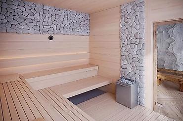 Сауна/SPA-зона премиум-класса - Просторная финская сауна из светлых at lalafo.kg Сауна/SPA-зона премиум-класса - Просторная финская сауна из светлых