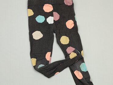 krótkie czarne legginsy: Legginsy dziecięce, Little kids, 5-6 lat, 110/116, stan - Dobry