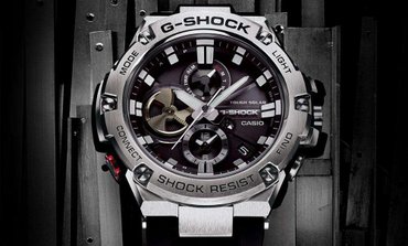 тренд 2017 мужская одежда: G-shock gst-b100-1a - совместимость с android, ios общие