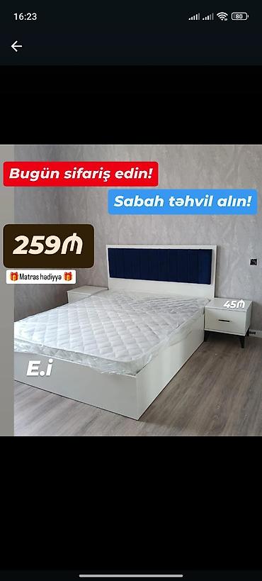tunbucka: İkinəfərlik çarpayı, 2 tumba, Yeni — 1