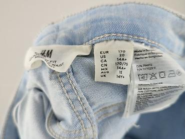 jedwab bluzka: Spodnie jeansowe, H&M, 16 lat, 170, stan - Bardzo dobry — 5