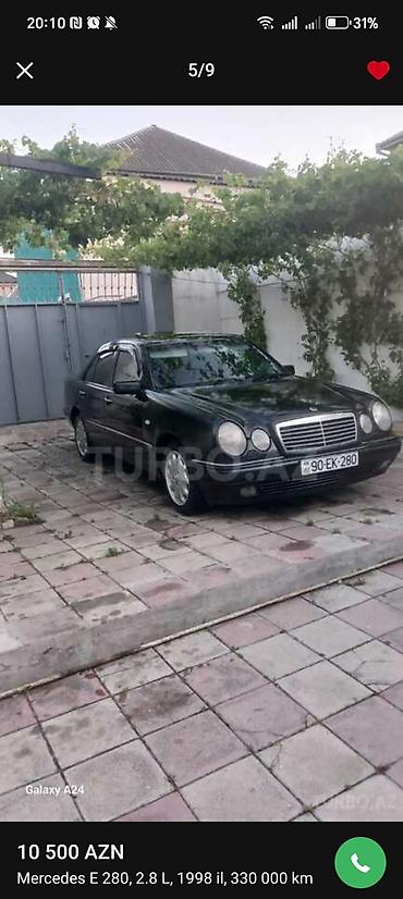 mercedes 180 b: Mercedes-Benz E 280: 2.8 l | 1998 il Sedan — 3
