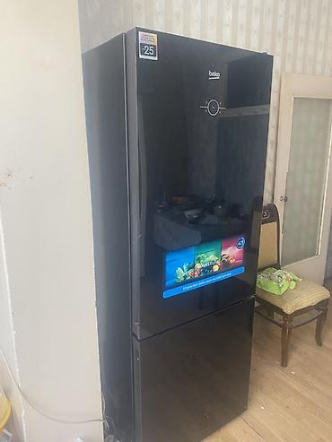 Yeni 2 qapılı Beko Soyuducu Satılır, rəng - Qara, Təkərli