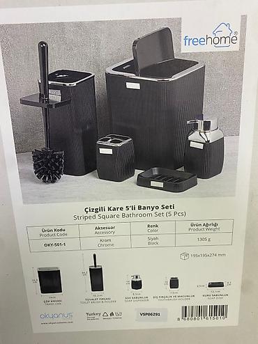 Другие товары для дома: Набор аксессуаров для ванной комнаты okyanus изготовлен из — 7