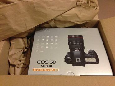 Fotokameralar: 24-105 mm lensli Canon 5D Mark III satılır