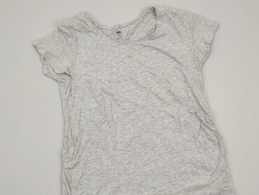 szare t shirty: T-shirt, H&M, L, stan - Bardzo dobry