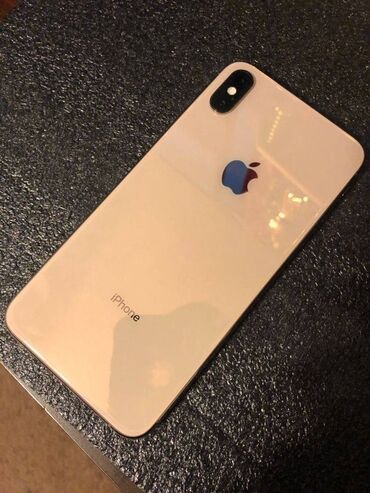 Apple iPhone: IPhone Xs Max, 64 GB, Qızılı, Simsiz şarj, Face ID