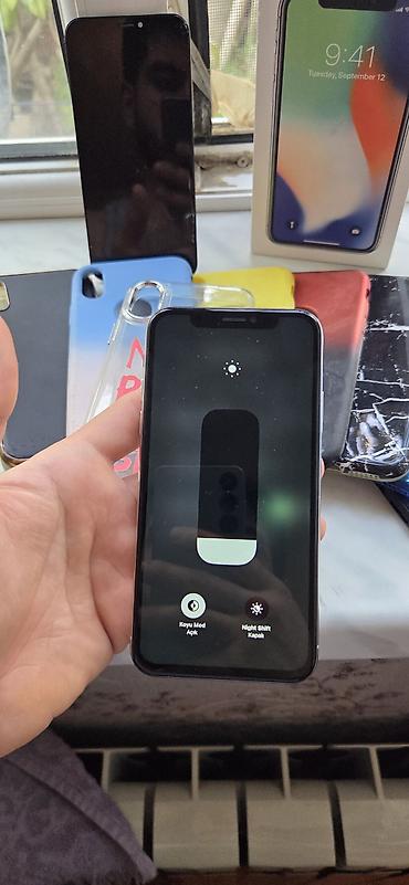 iphone quba: IPhone X, 64 GB, Space Gray, Zəmanət, Face ID, Sənədlərlə — 3