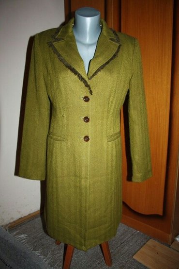 zimske perjane jakne zenske: M (EU 38), With lining, Single-colored, color - Khaki