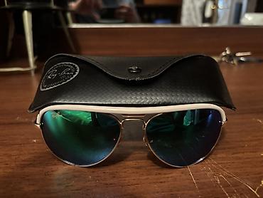Aksesuarlar: Ray-Ban aviator gün eynəyi - Çərçivə: metal, qızılı ton; üst hissədə — 2